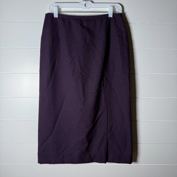 Norton McNaughton Plum Purple 2 Piece Suit 100% Pure New Wool Sz 10 Fully Lined - Picture 6 of 10